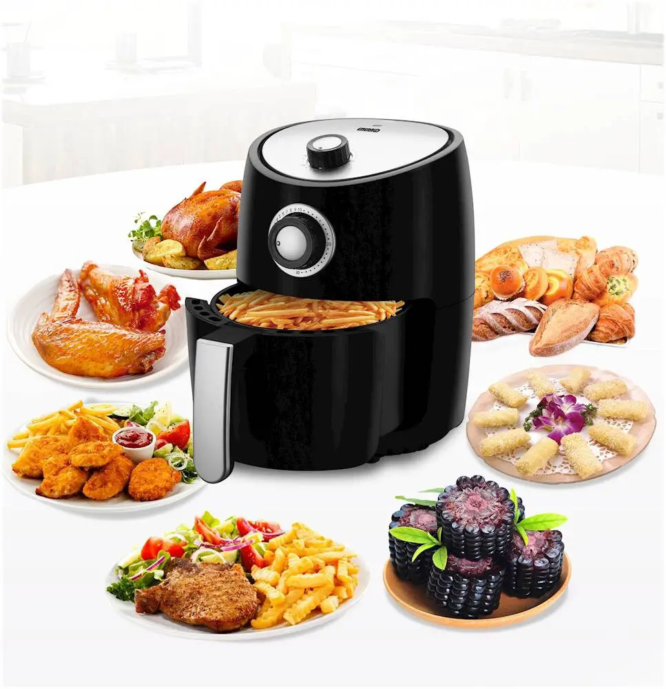 2.1QT Compact Electric Small Air Fryer + Oven Cooker, Nonstick Fry ...