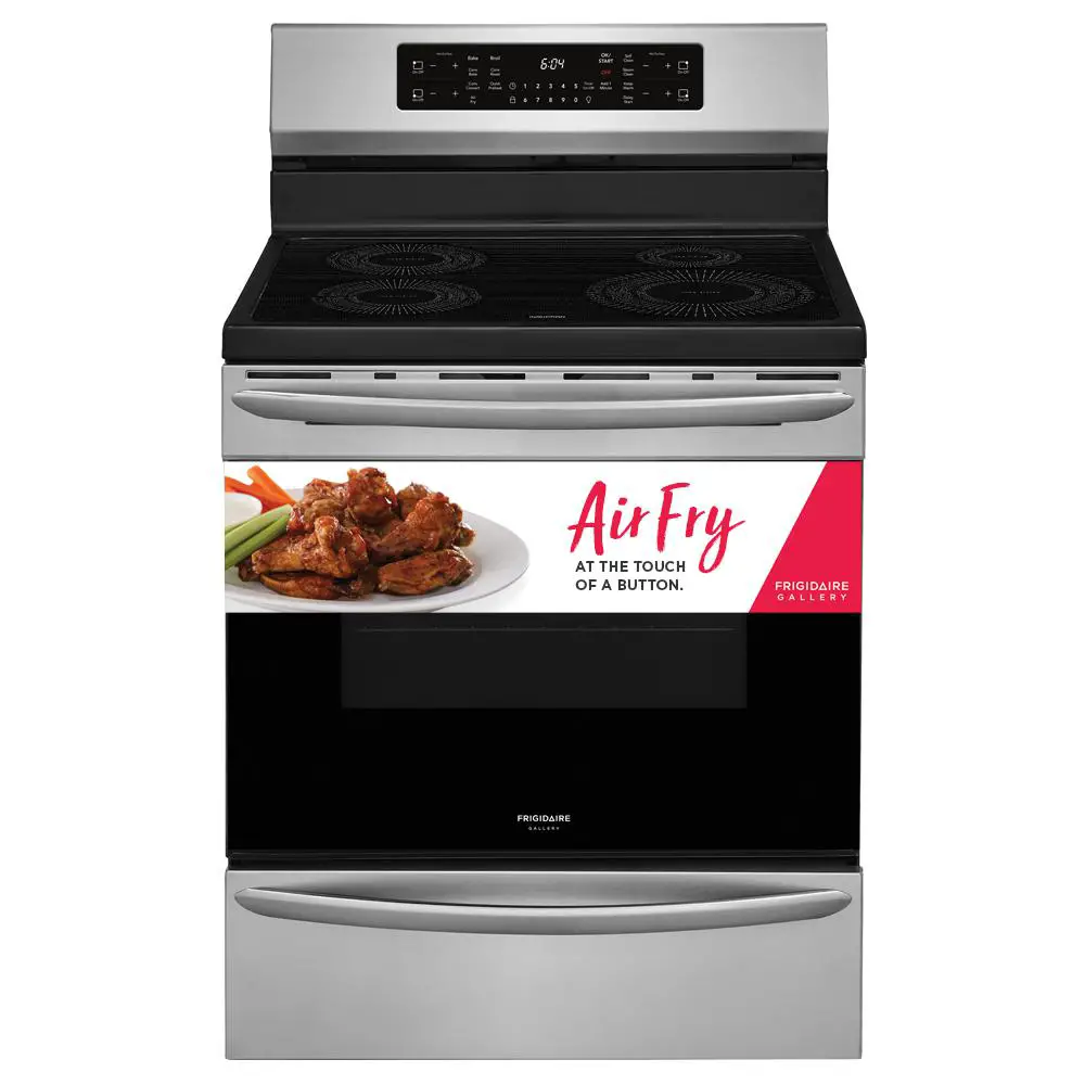 30 in. 5.4 cu. ft. Induction Electric Range with Self ...