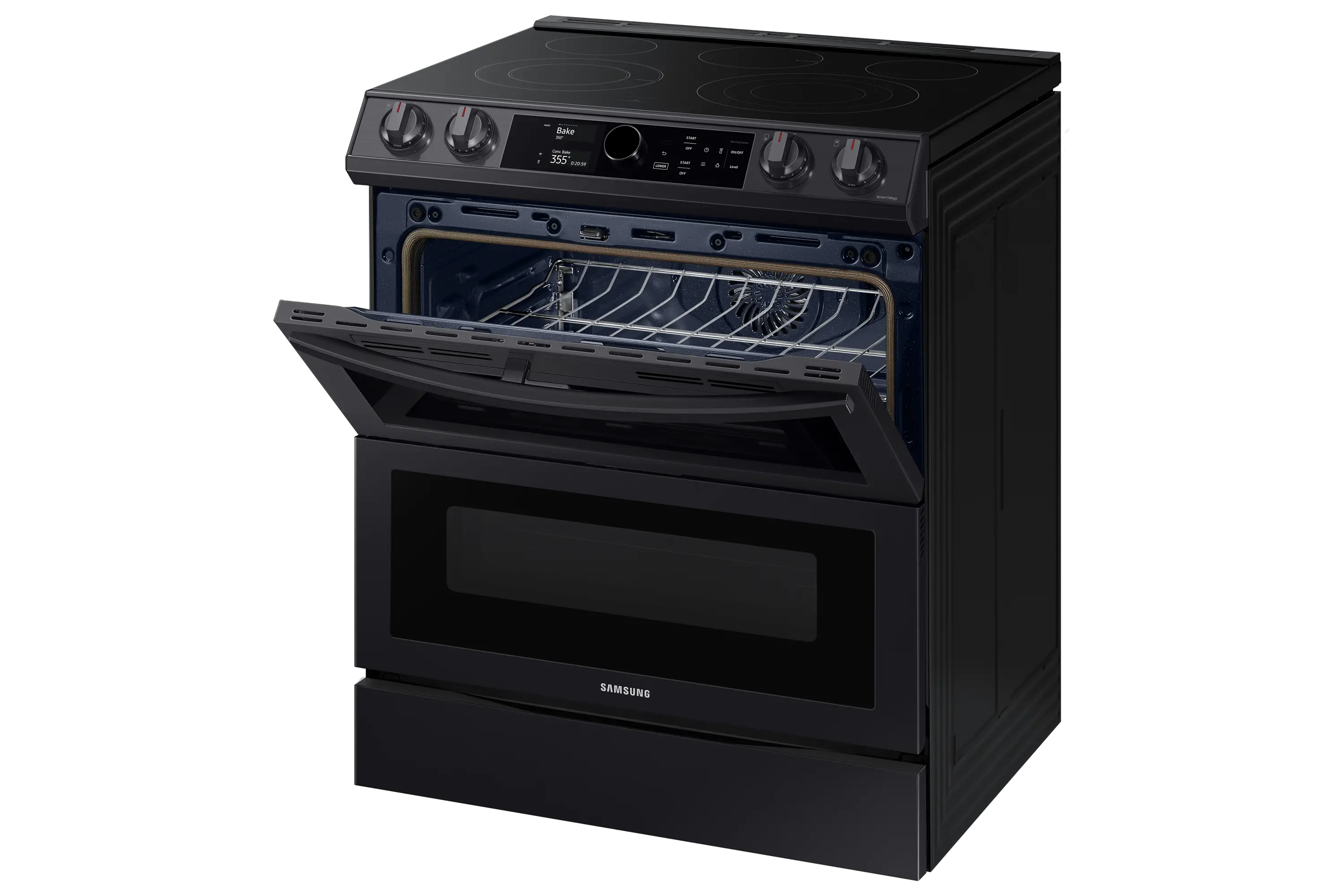 30"  Samsung 6.3 Cu. Ft. Electric Range With Flex Duo And ...