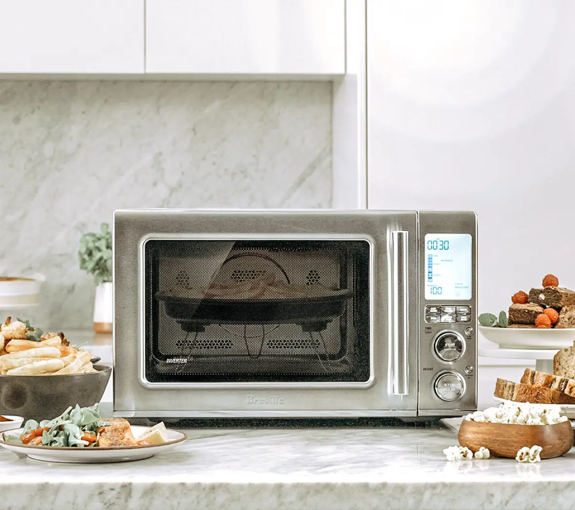 A Microwave, an Air Fryer and a Convection Oven all