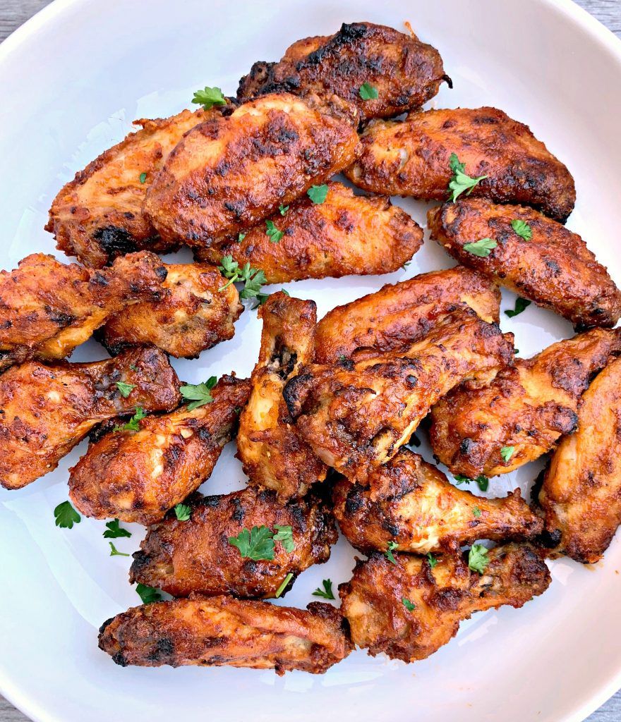 Air Fryer Breaded Honey BBQ Fried Chicken Wings is a quick ...
