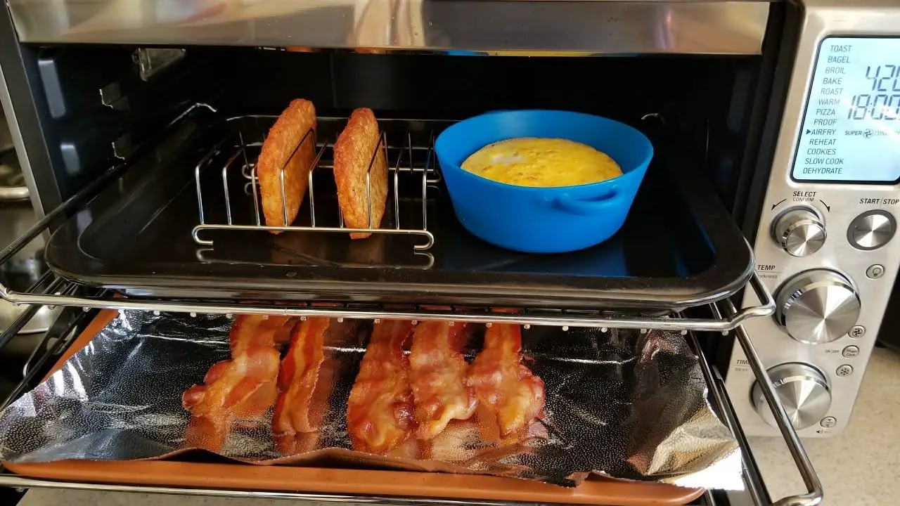 Air Fryer Breville Smart Oven Bacon Egg &  Cheese Breakfast ...