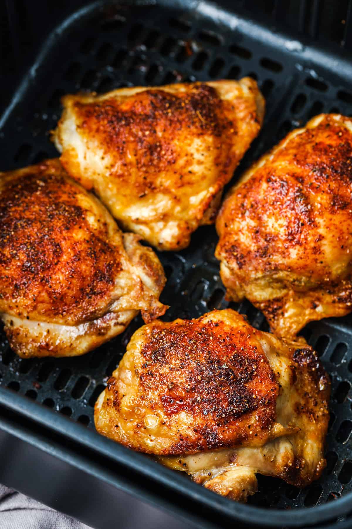 Air Fryer Chicken Thighs {with only 3 ingredients!}
