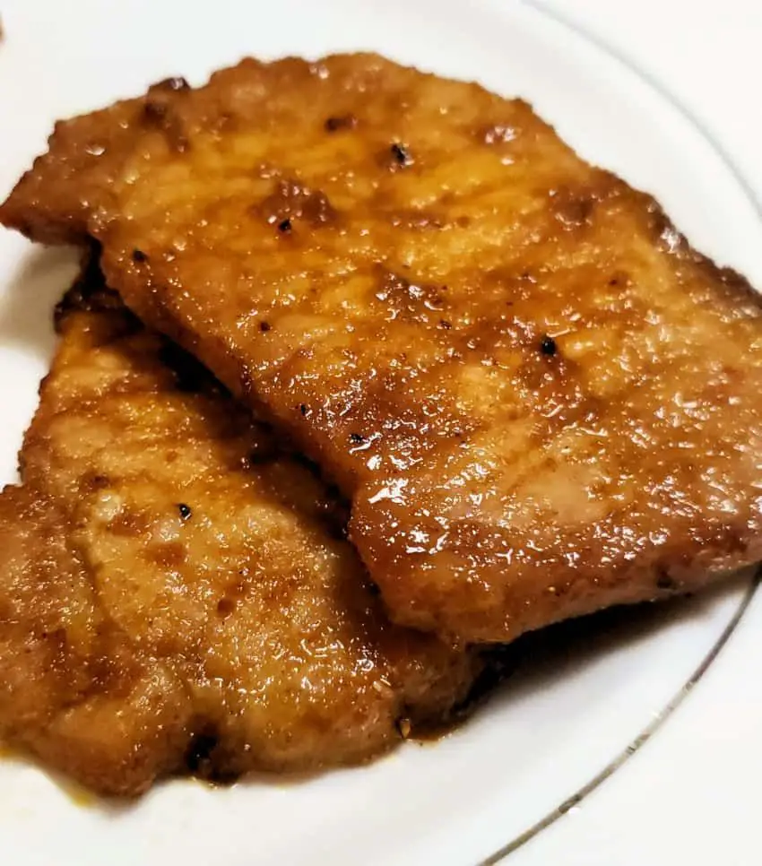 Air Fryer Glazed Boneless Pork Chops