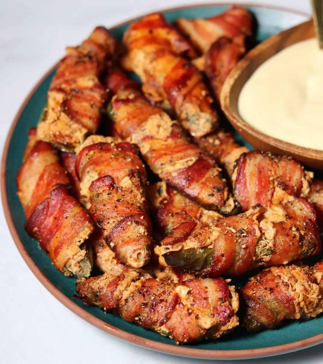 Bacon Wrapped Air Fryer JalapeÃ±o Poppers