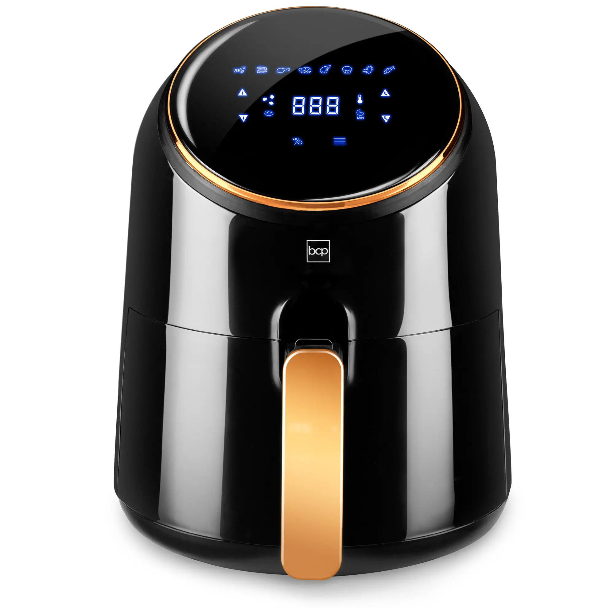 BCP 4.4qt 1400W Digital Compact Air Fryer w/ 8 Presets, Recipes