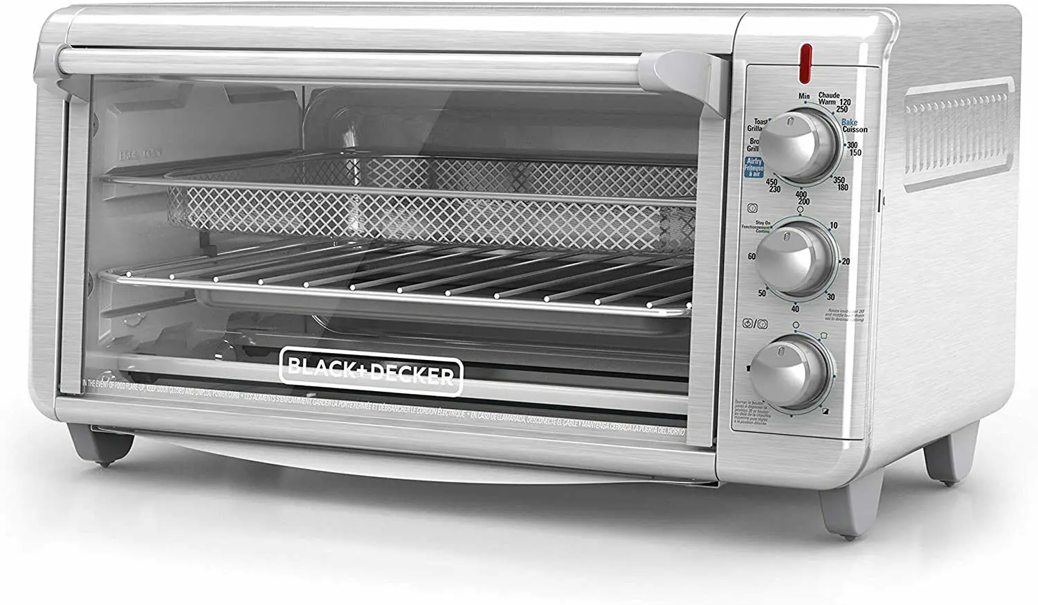 Black+Decker Toaster Oven Extra Wide Crisp N Bake Air Fry ...