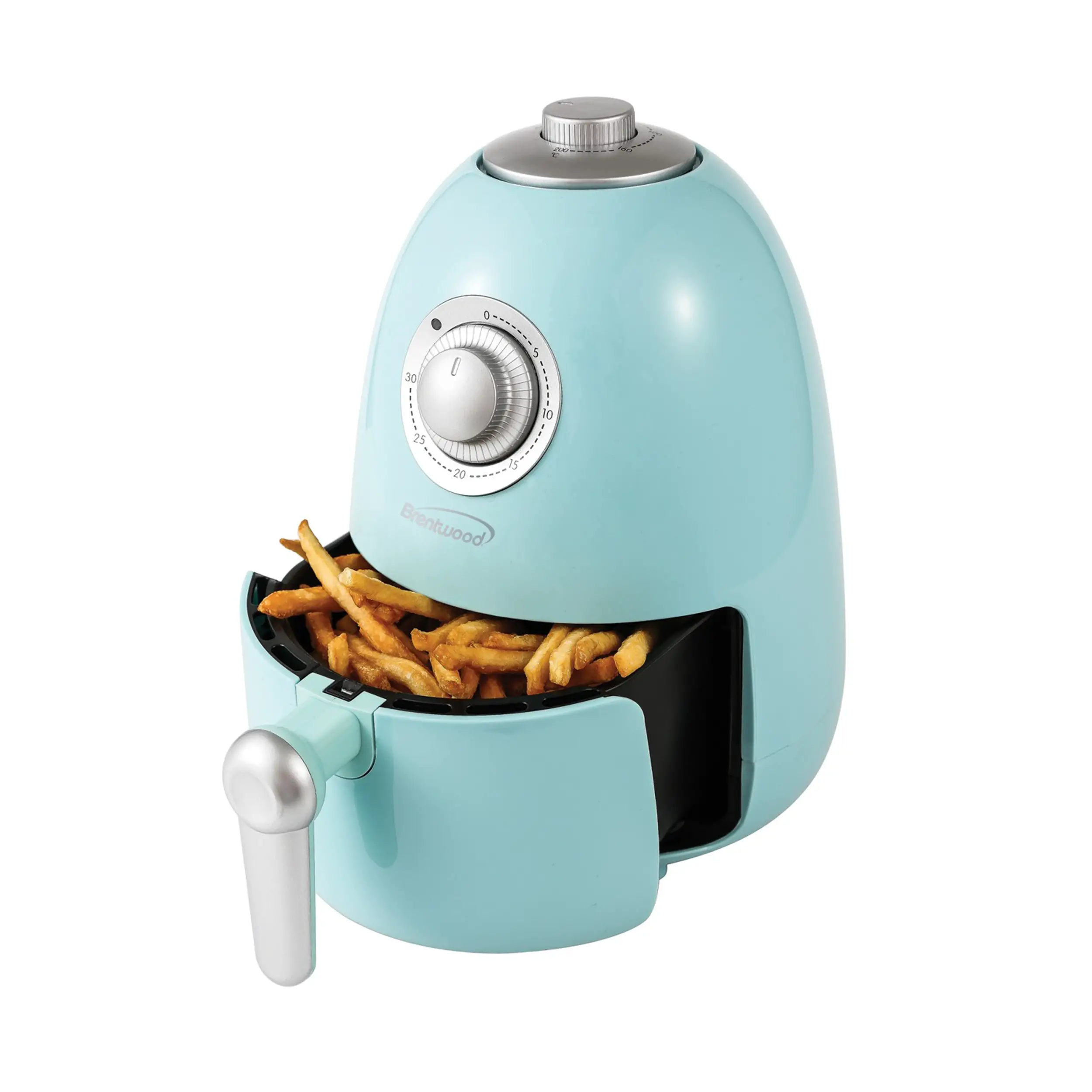 Btwd 2 Quart Small Electric Air Fryer in Blue with Timer and ...