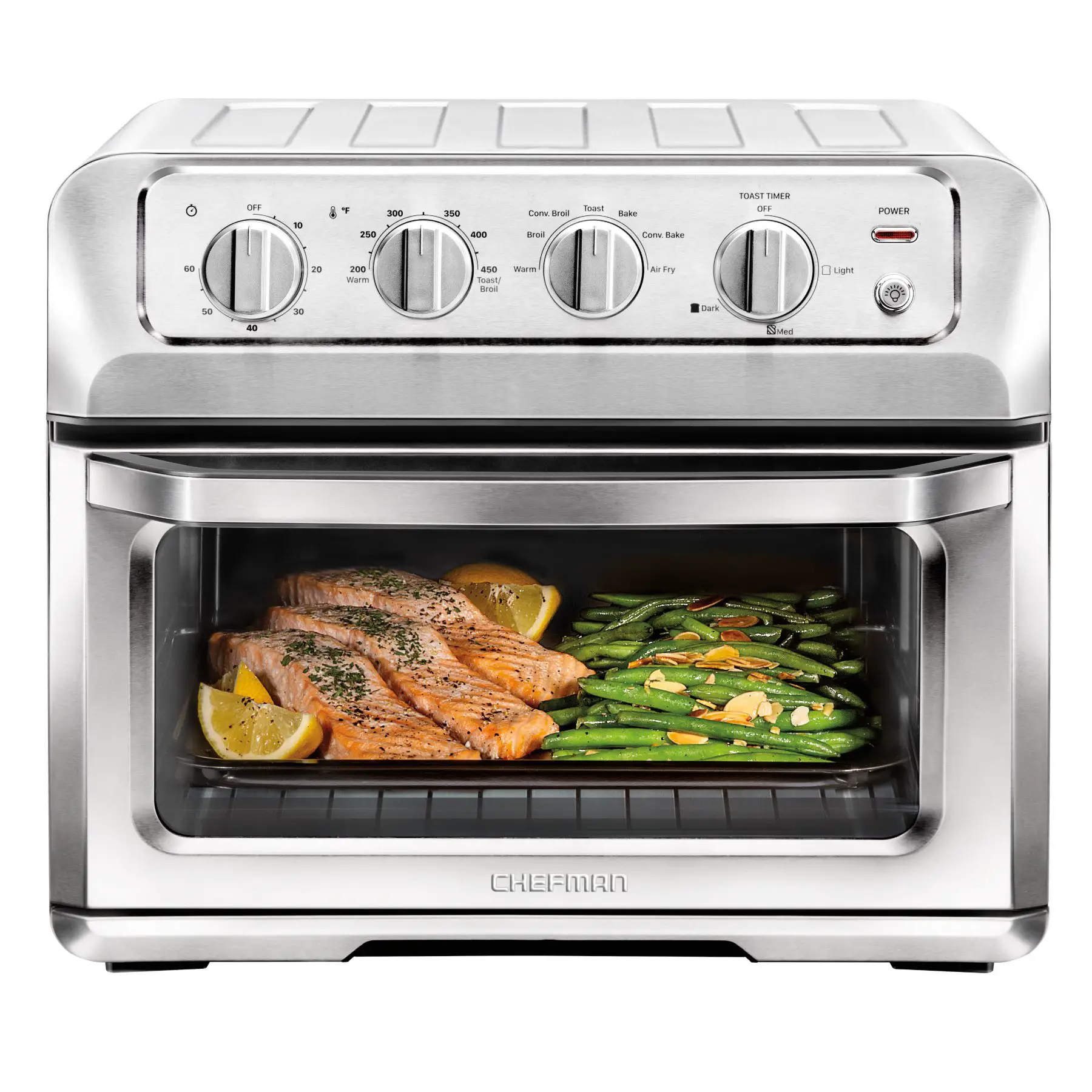 Chefman ToastAir Air Fryer + Toaster Oven, Stainless Steel ...
