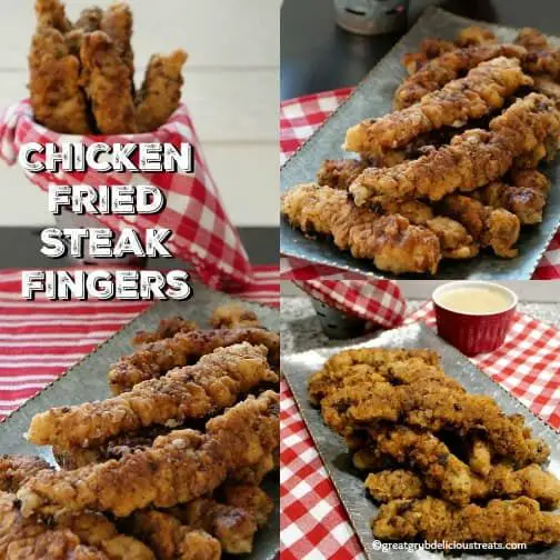 Chicken Fried Steak Fingers are tender and crispy with the perfect ...