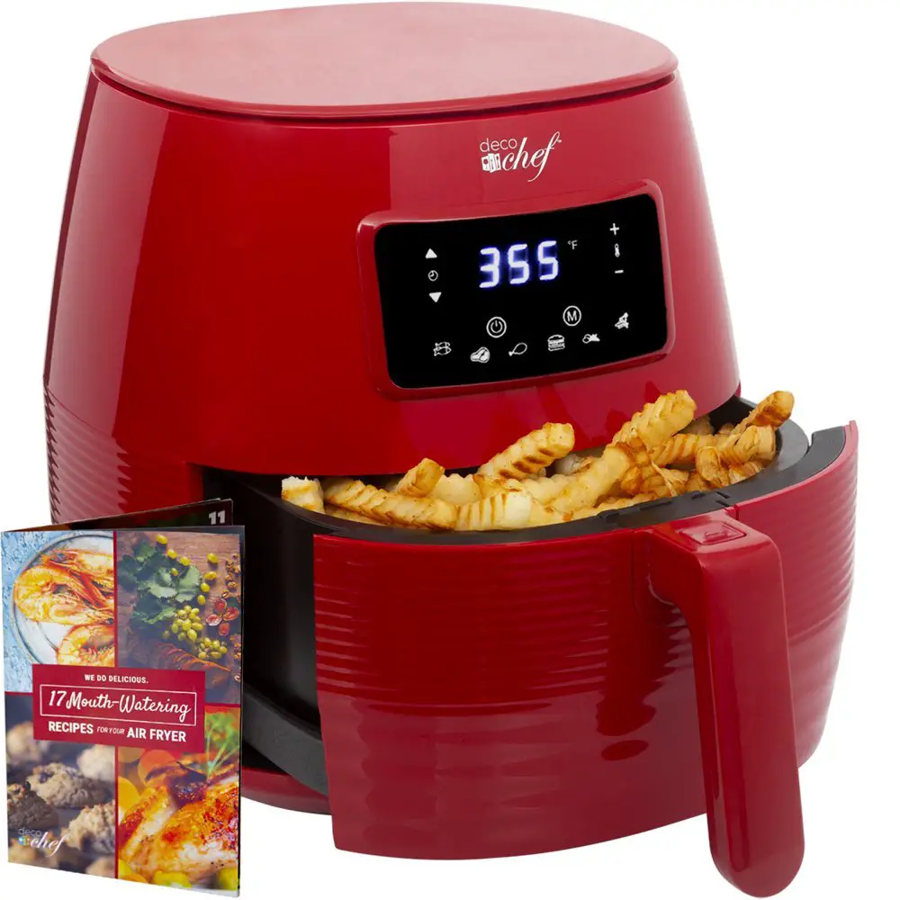 Deco Chef 5.8QT Digital Electric Air Fryer with Accessories and ...