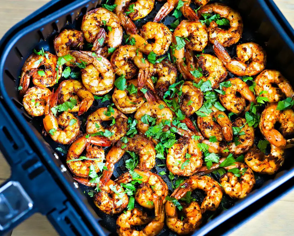 Easy Air Fryer Spicy Shrimp Recipe + Air Fryer Giveaway!