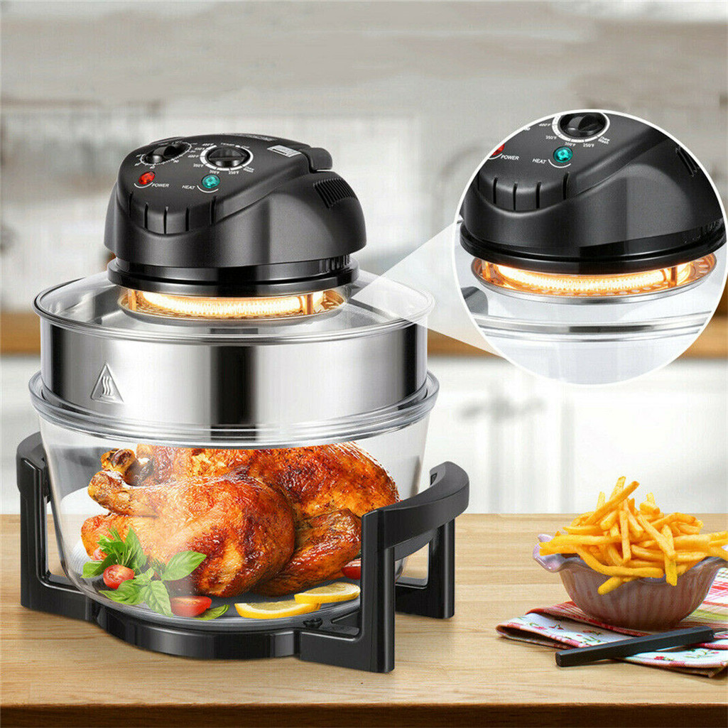 Extra Large 17Qt Family Air Fryer 1400W Healthy Cook Roast Timer &  Temp ...