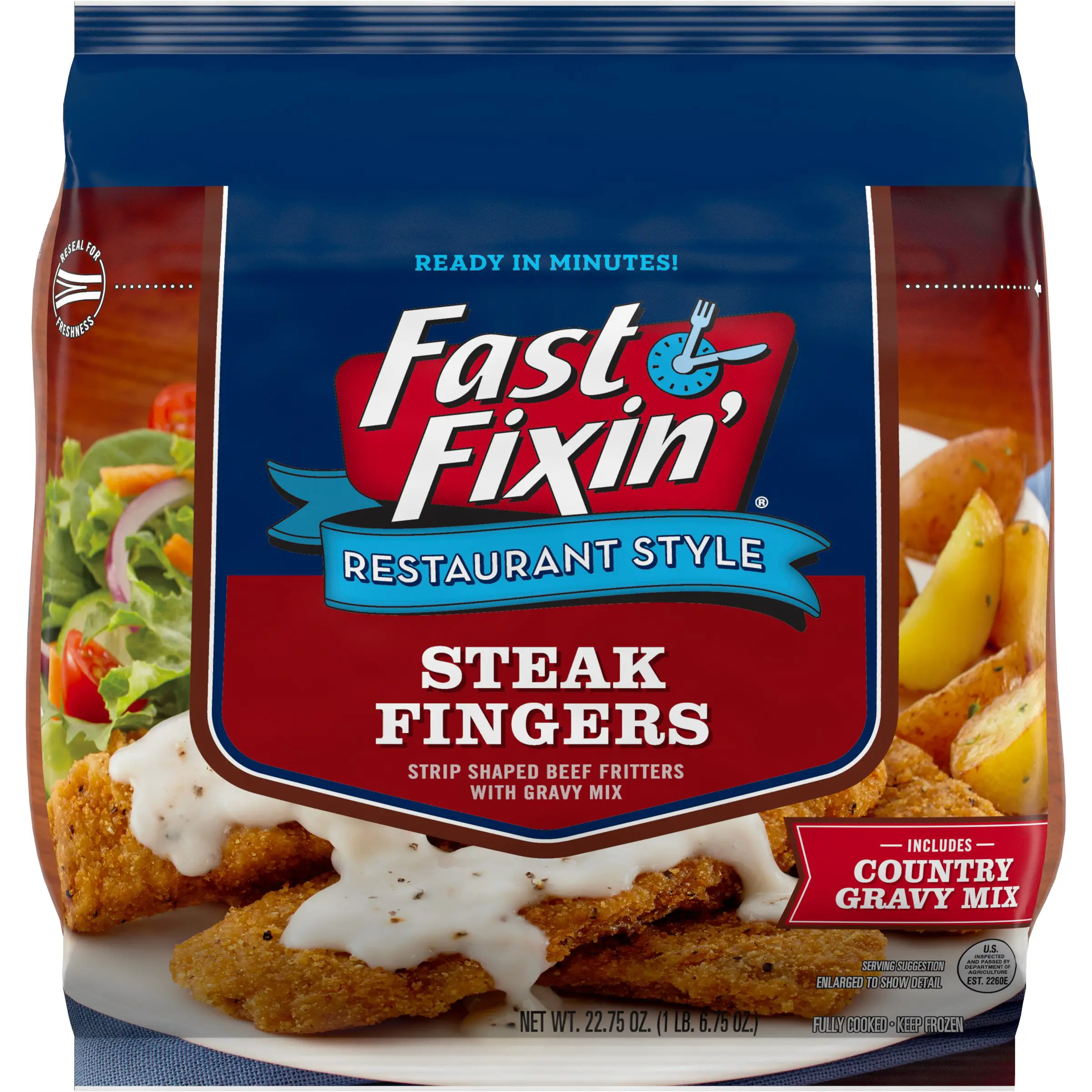 Fast Fixin Steak Fingers Includes Country Gravy Mix