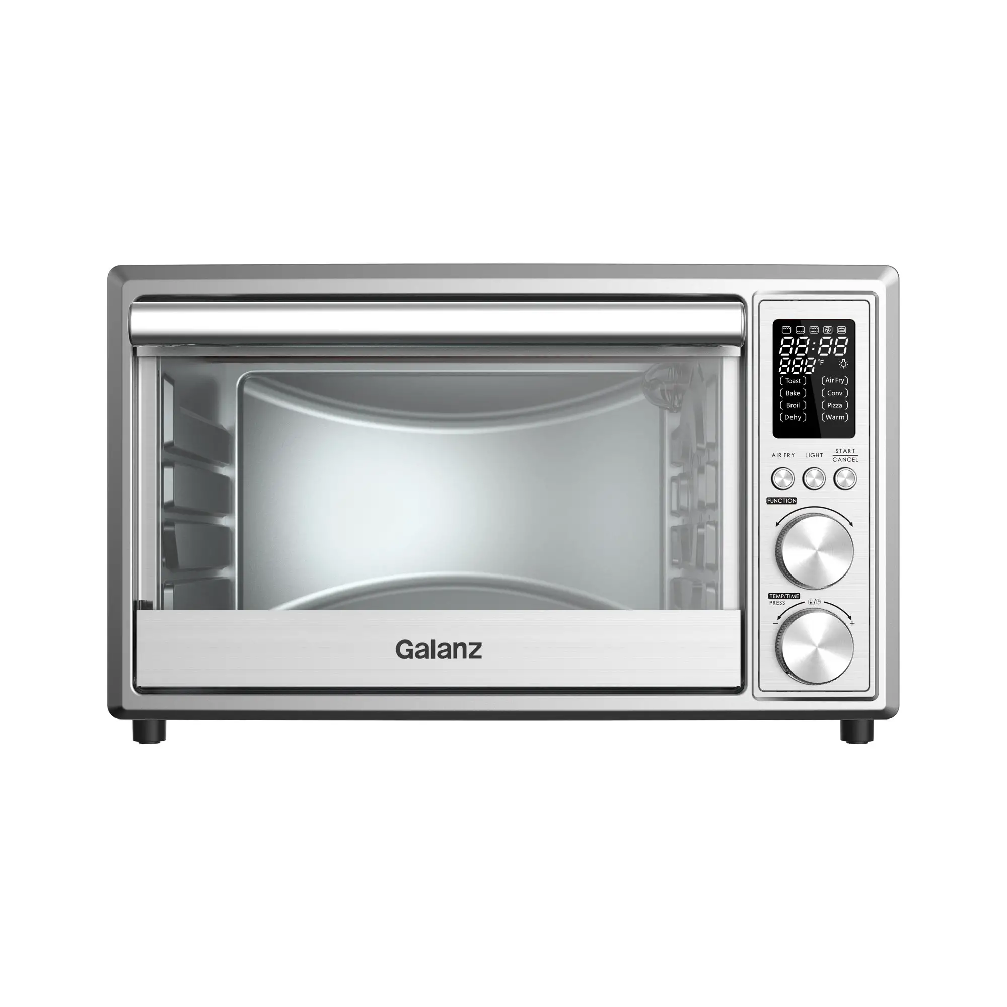 Galanz GTH12A09S2EWAC18 0.9 Cu.Ft Digital Toaster Oven with 8 Preset ...