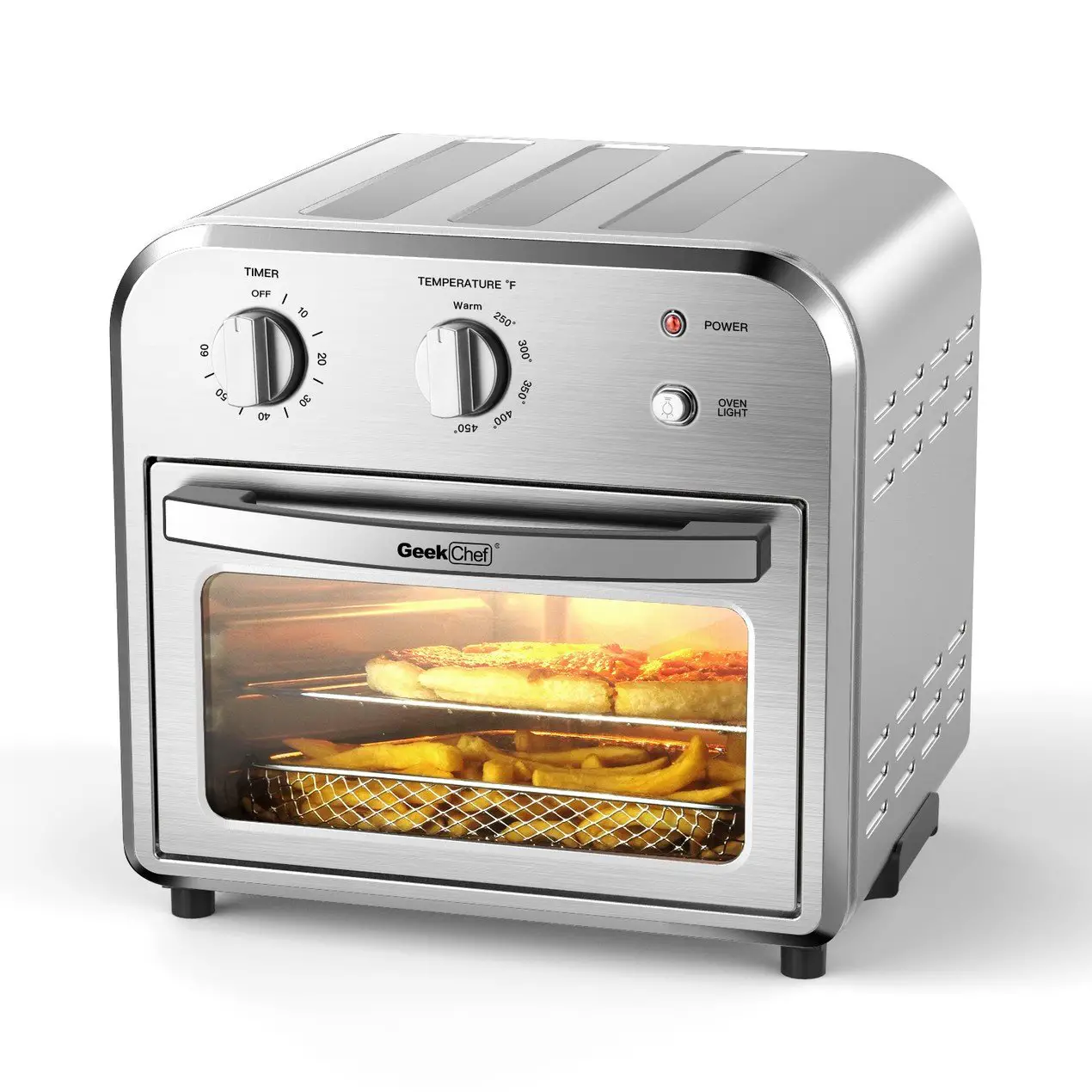 Geek Chef Air Fryer Toaster Oven, 4 Slice Convection Air ...