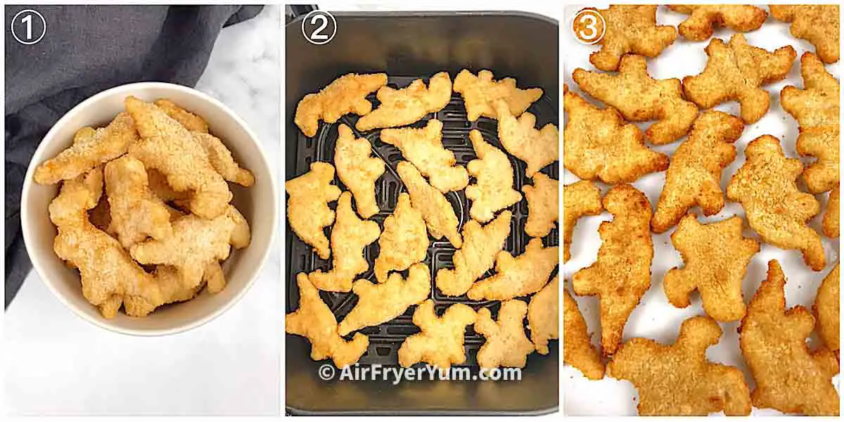 How to make Dino nuggets in the air fryer