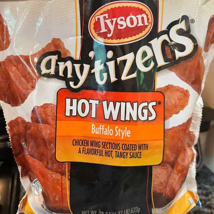 How to Make Frozen Air Fried Tyson Chicken Wing Snacks