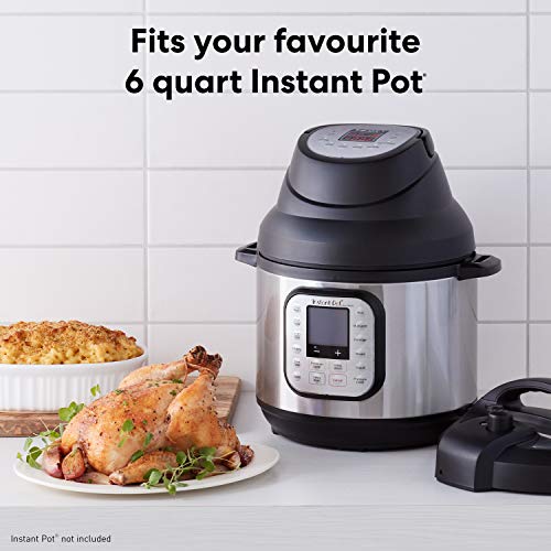 Instant Pot Air Fryer Lid 6 in 1, No Pressure Cooking Functionality, 6 ...