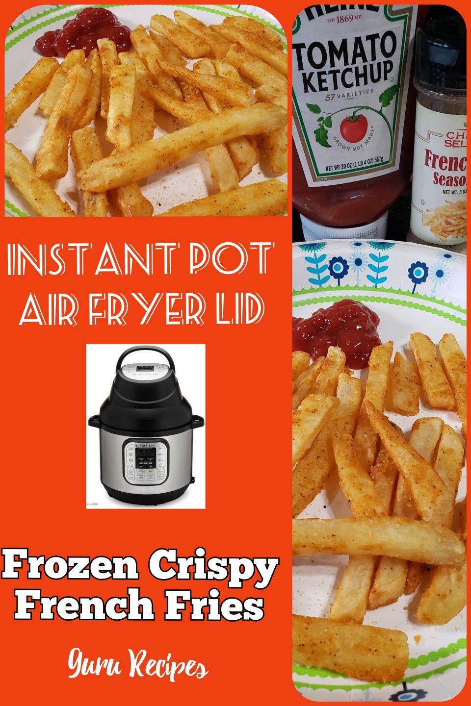Instant Pot Air Fryer Lid Frozen French Fries