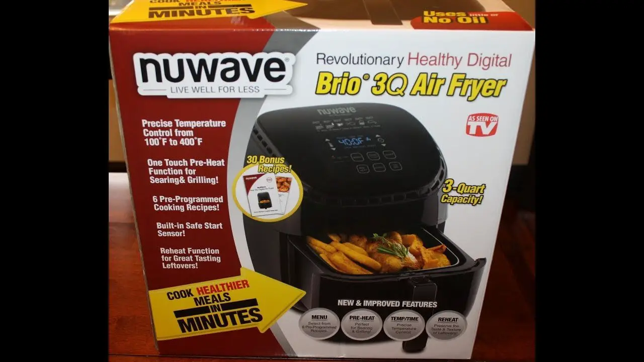 Nuwave Brio 3q Air Fryer Manual