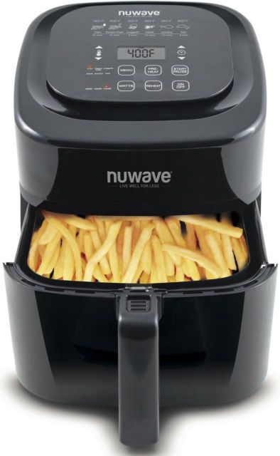 NuWave Brio Digital Air Fryer (6 qt, Black)