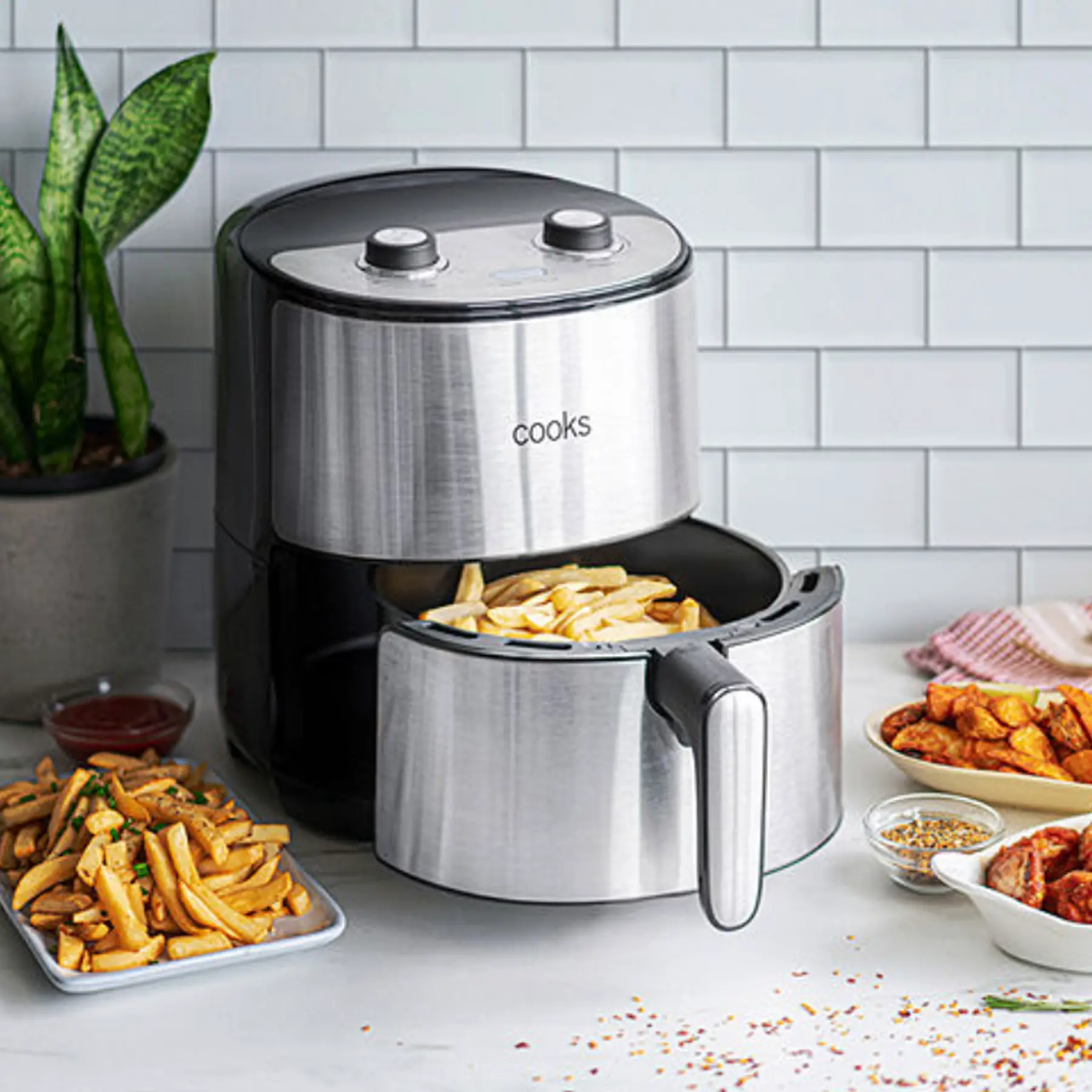 Only $24.99 (Reg. $180) Cooks 4.3 Qt. Stainless Steel Air Fryer