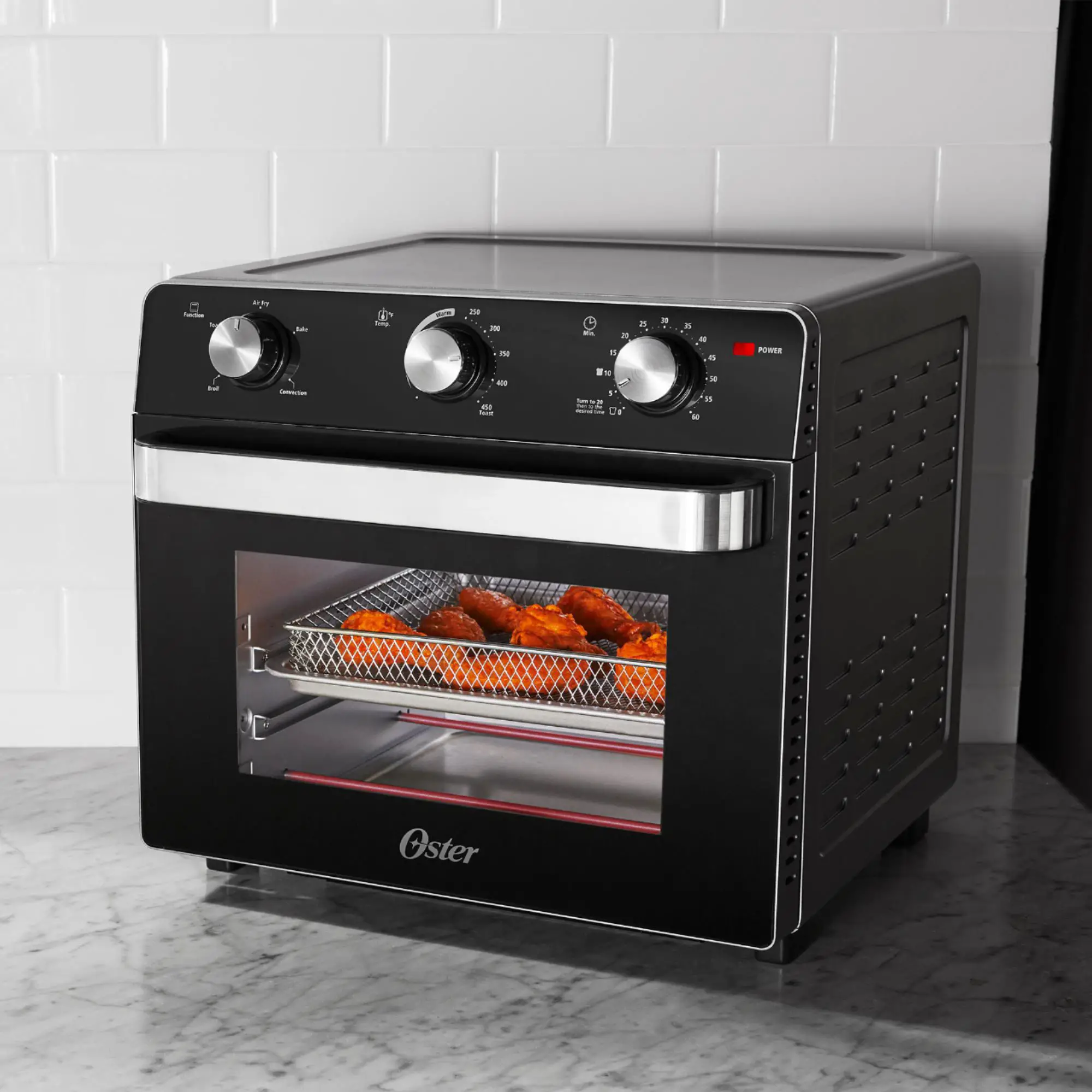 Oster Air Fryer Toaster Oven Black TSSTTVMAF1