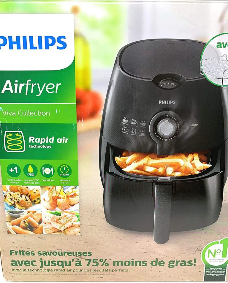 Philips HD9226/23 Viva Airfryer 1.8lb/2.75qt Black Fryer with Double ...