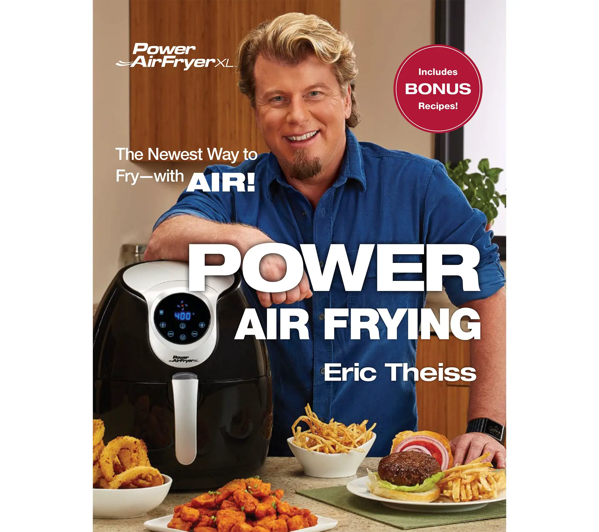 " Power Air Frying"  Cookbook by Eric Theiss