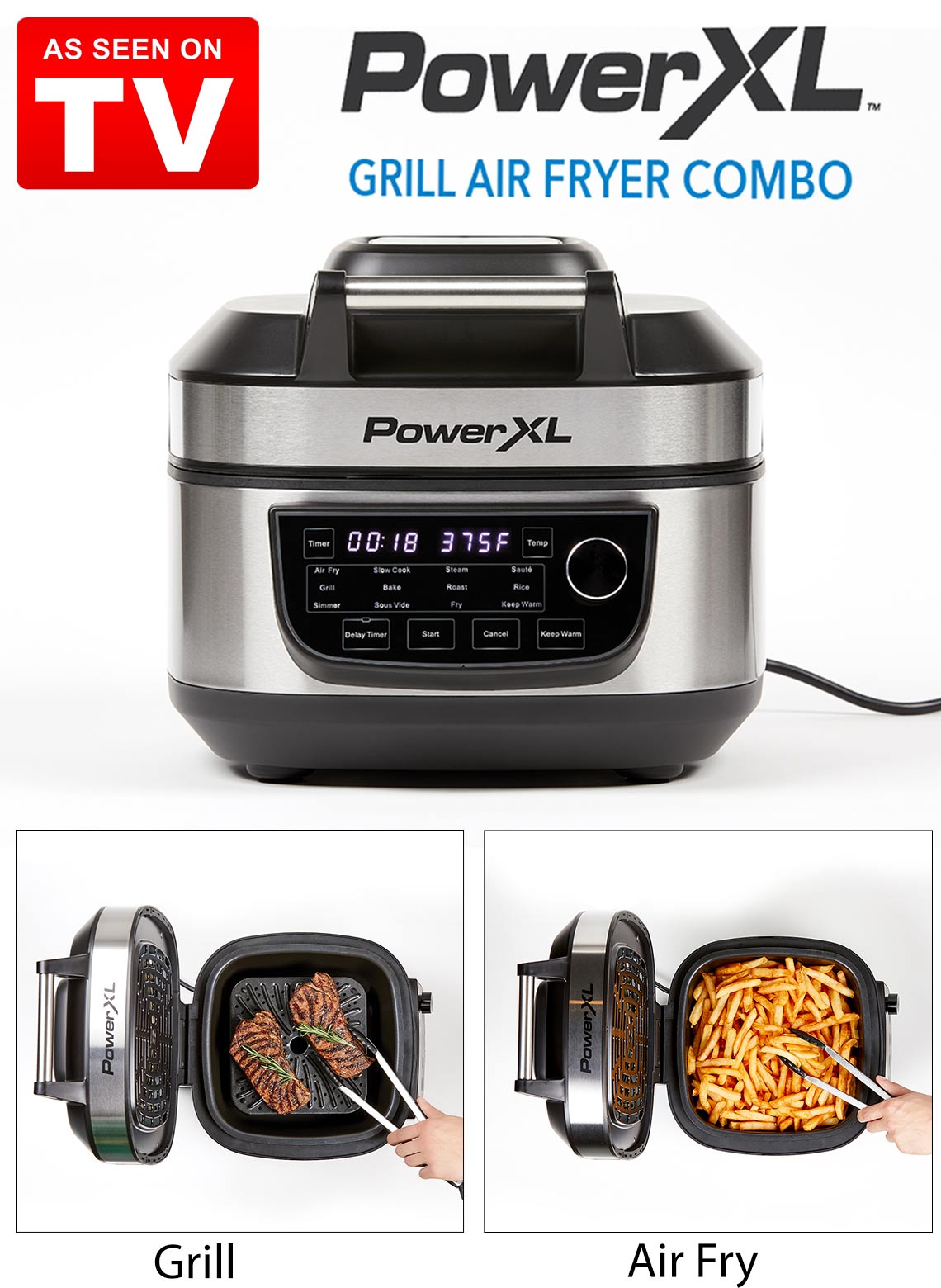 PowerXL Air Fryer Grill Combo
