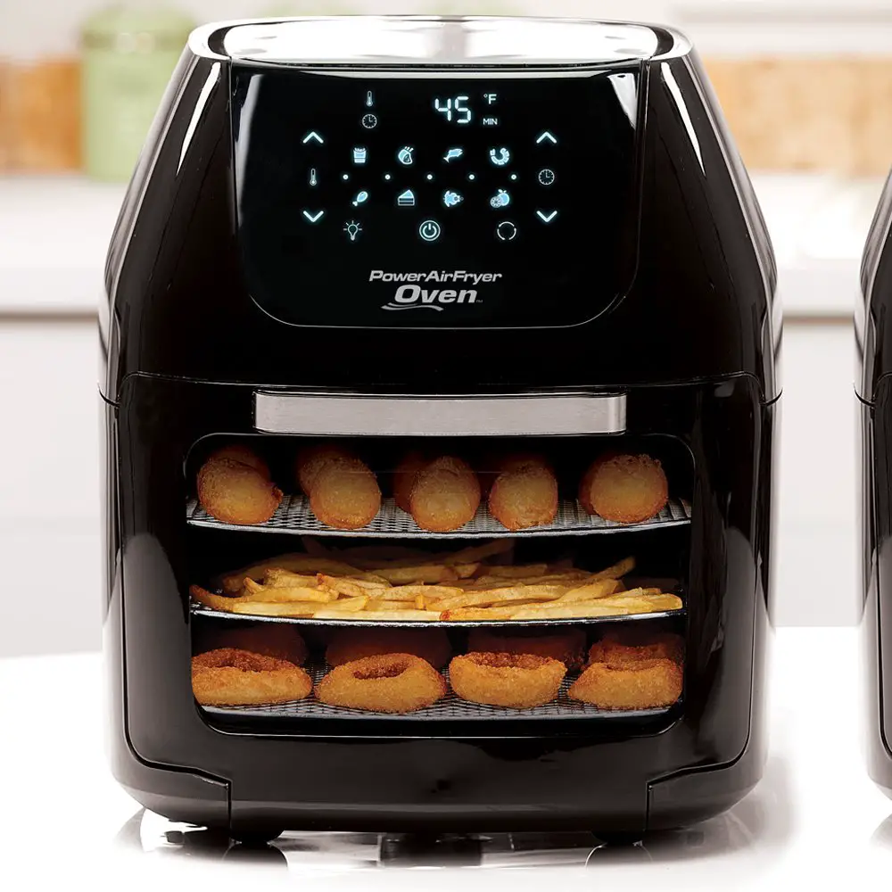 PowerXL Air Fryer Pro 6 Qt with 7 in 1 Cooking Features with Rotisserie ...
