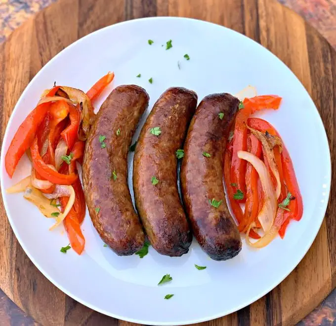 Quick and Easy Air Fryer Sausage + {VIDEO}