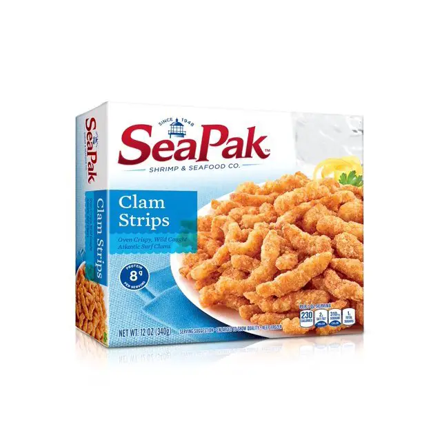 SeaPak Clam Strips in a Delicious Oven Crunchy Breading, 12 oz ...