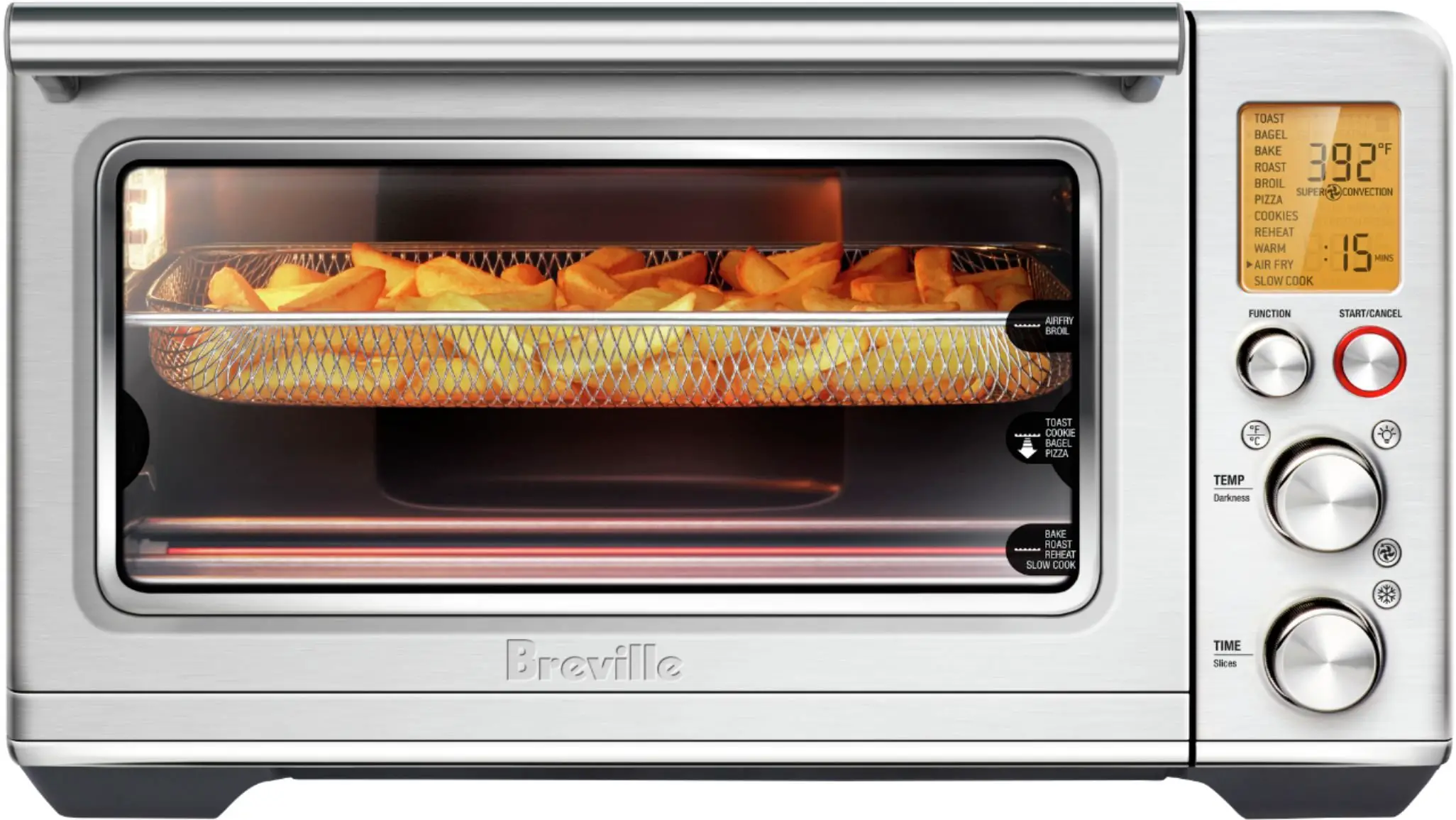 the Breville Smart Oven Air Fryer Brushed Stainless Steel ...