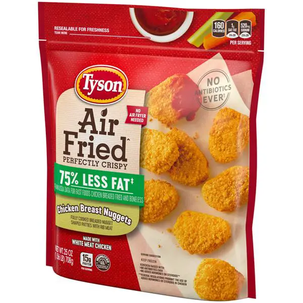 Tyson Air Fried Fully Cooked Breaded Chicken Breast ...