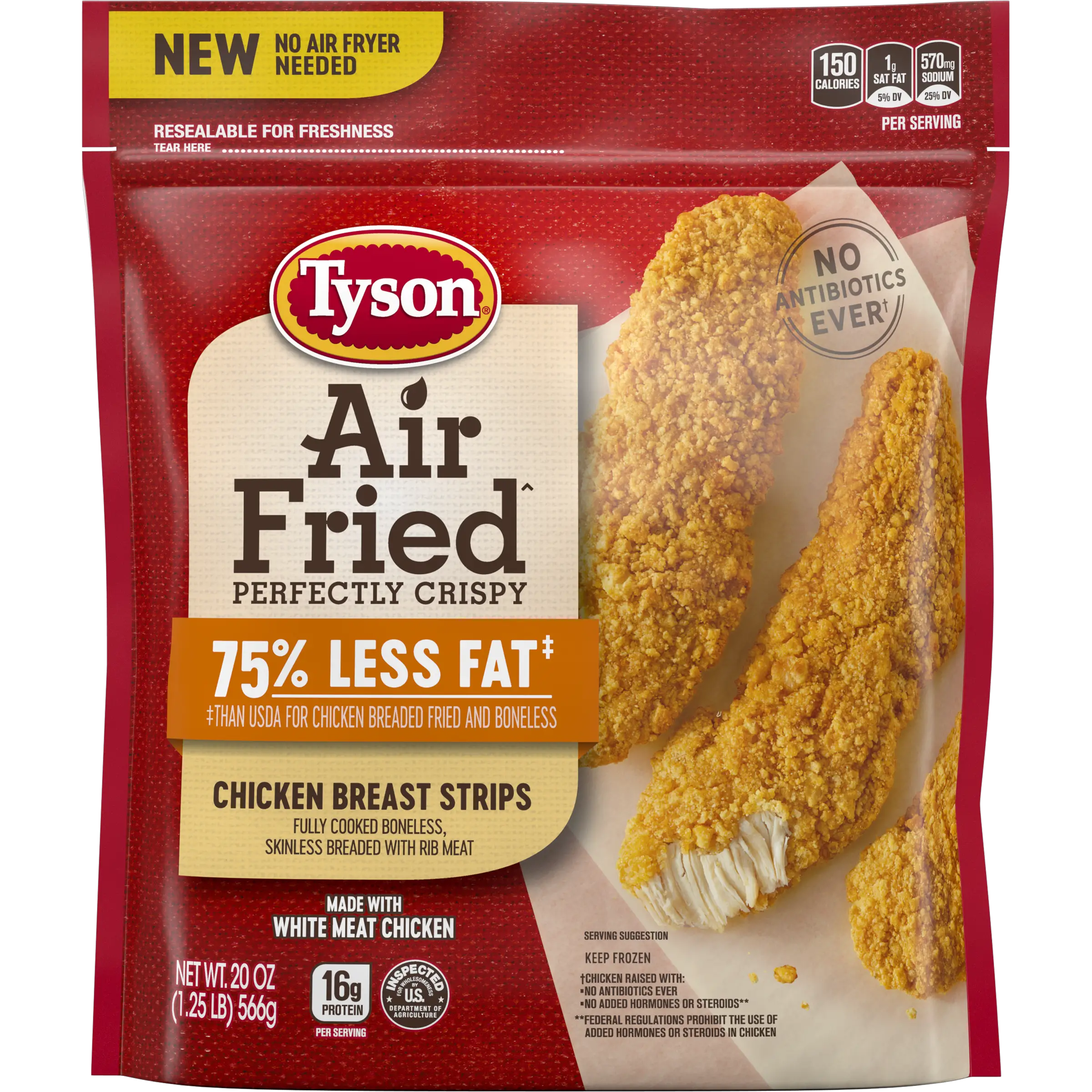 Tyson® Air Fried Perfectly Crispy Chicken Breast Strips ...