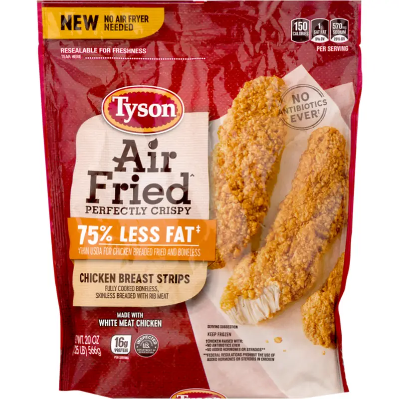 Tyson Chicken Breast Strips, Air Fried, Bag (20 oz) from Stater Bros ...