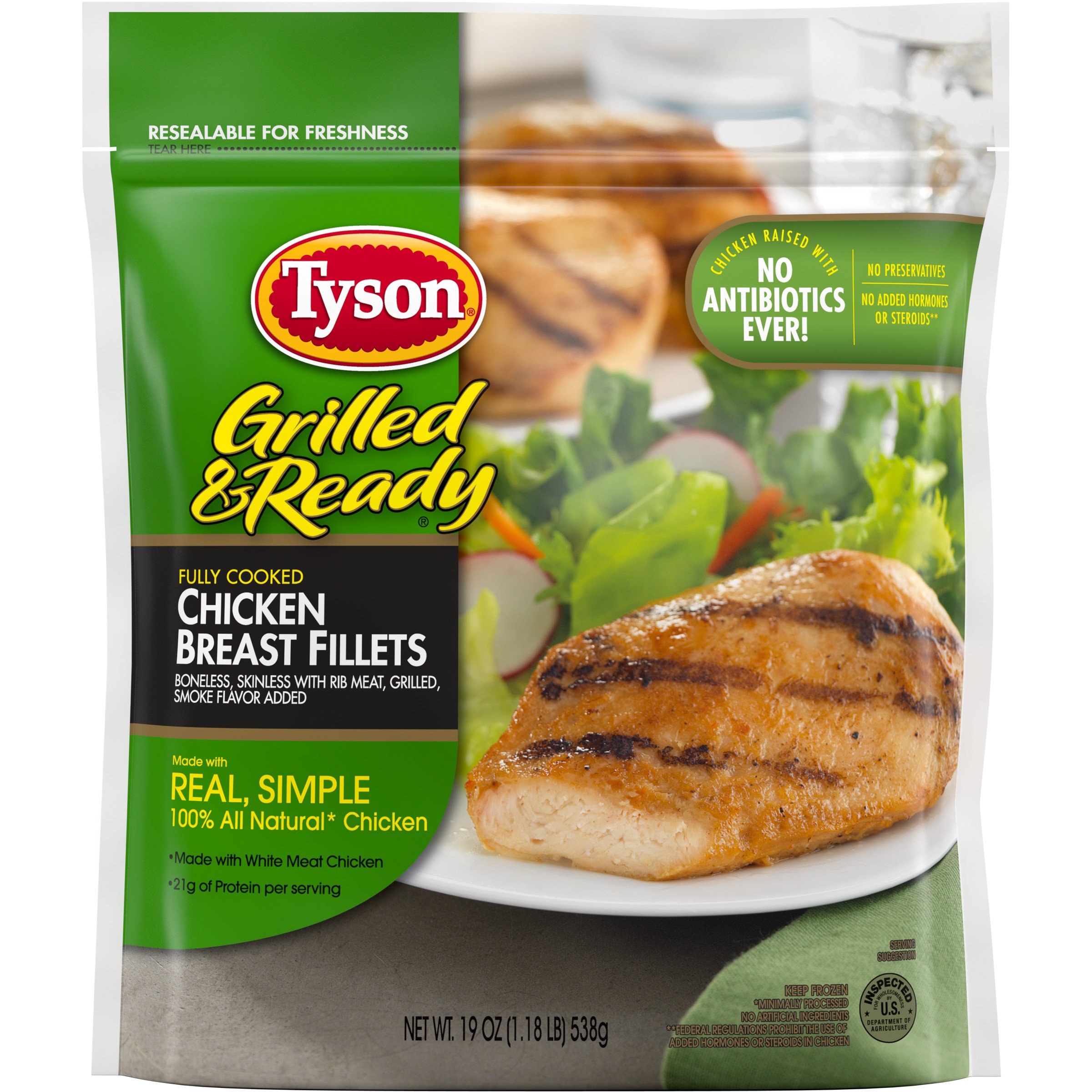 Tyson Grilled and Ready Chicken Breast Fillets, 19 oz ...