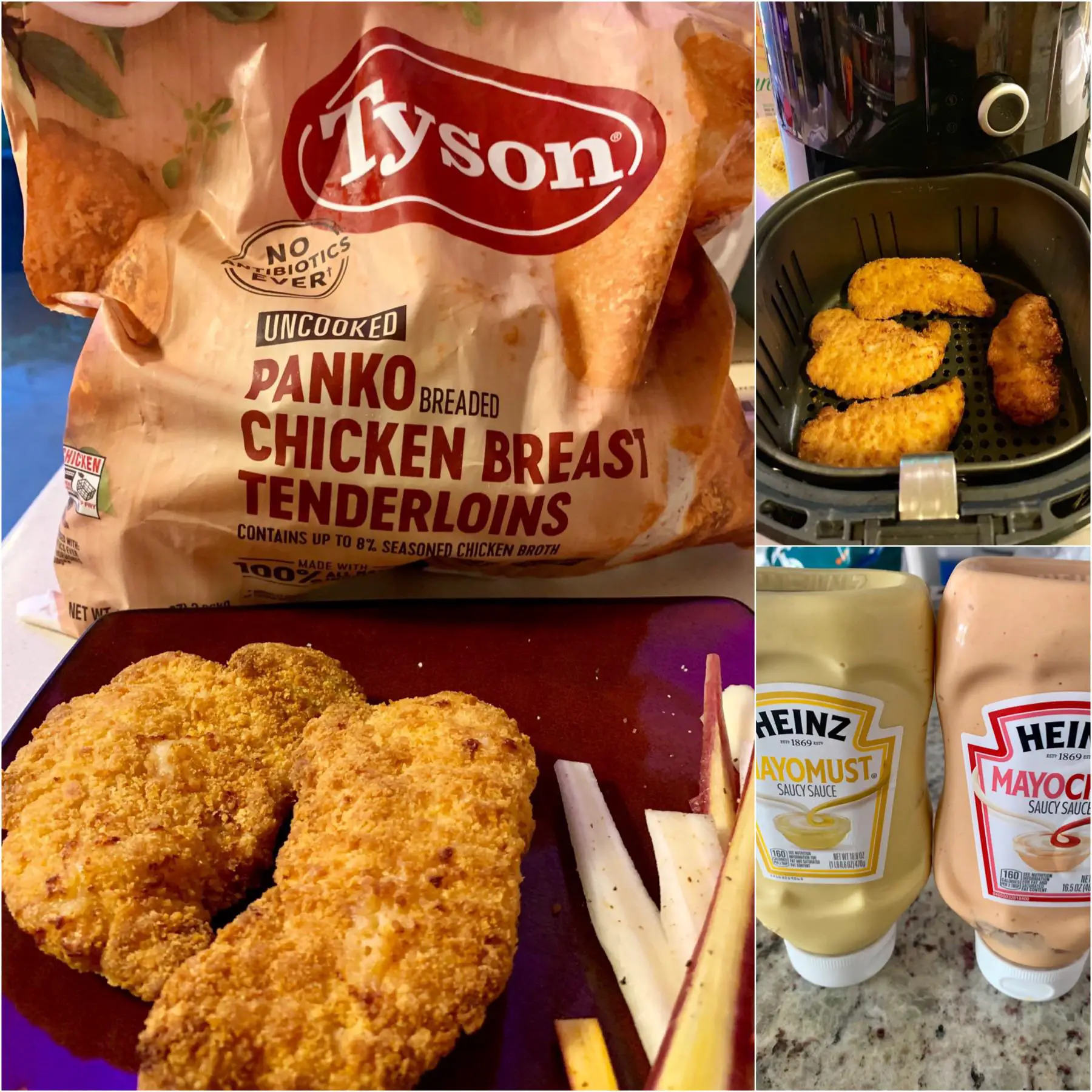 Tyson Panko Chicken Tenders : airfryer