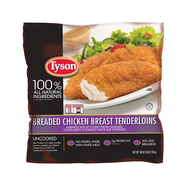 Tyson Uncooked Panko Breaded Chicken Breast Tenderloins