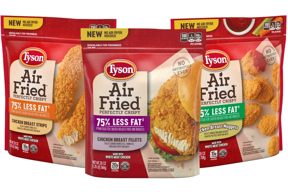 Tyson unveils air fried chicken products